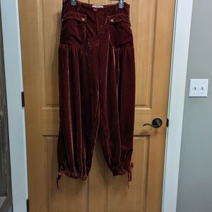 We The Free Burgundy Wide Leg Pants